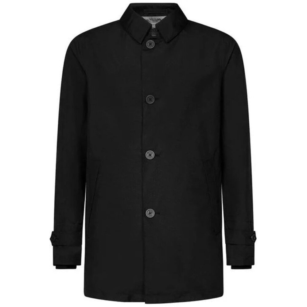 NEW $950 Herno Laminar Trench Coat! e 56 US L  Black Gore Tex Shell  Lightweight